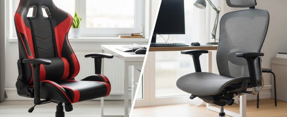 Chaise gaming vs chaise de bureau : j&rsquo;ai testé les deux pendant 6 mois